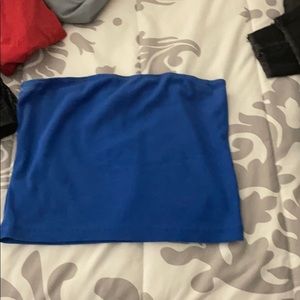Blue tube top
